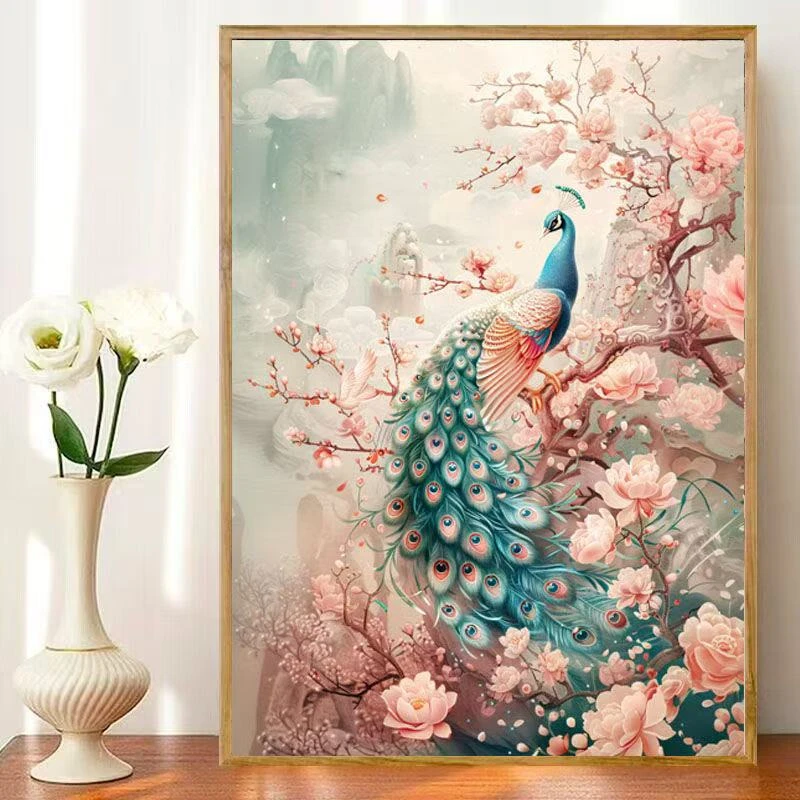 【十字绣】锦绣山河-四股满绣 棉线60*80厘米（需自己绣）