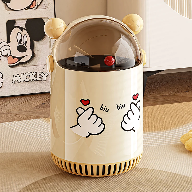 垃圾桶家用客厅大容量可爱带盖高颜值多功能卧室卫生间纸篓创意