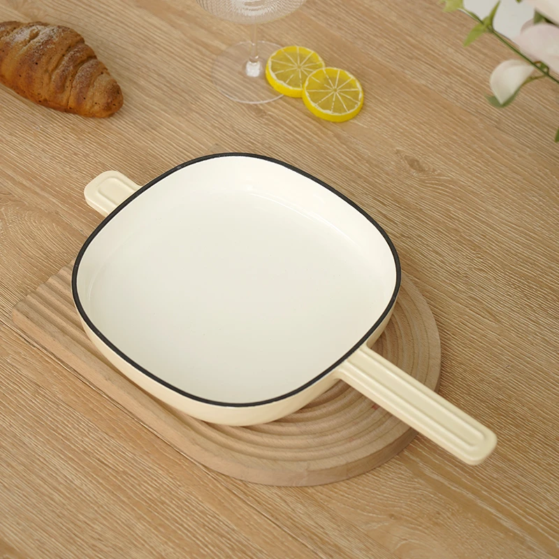 YANZAO/焱造铸铁珐琅锅BOILBOIL 22芳园系列煎盘