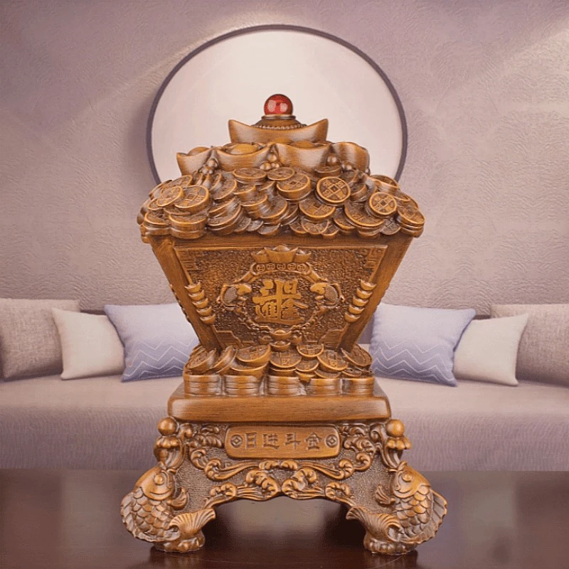 日进斗金招财进宝聚宝盆摆件（特清人手一单）