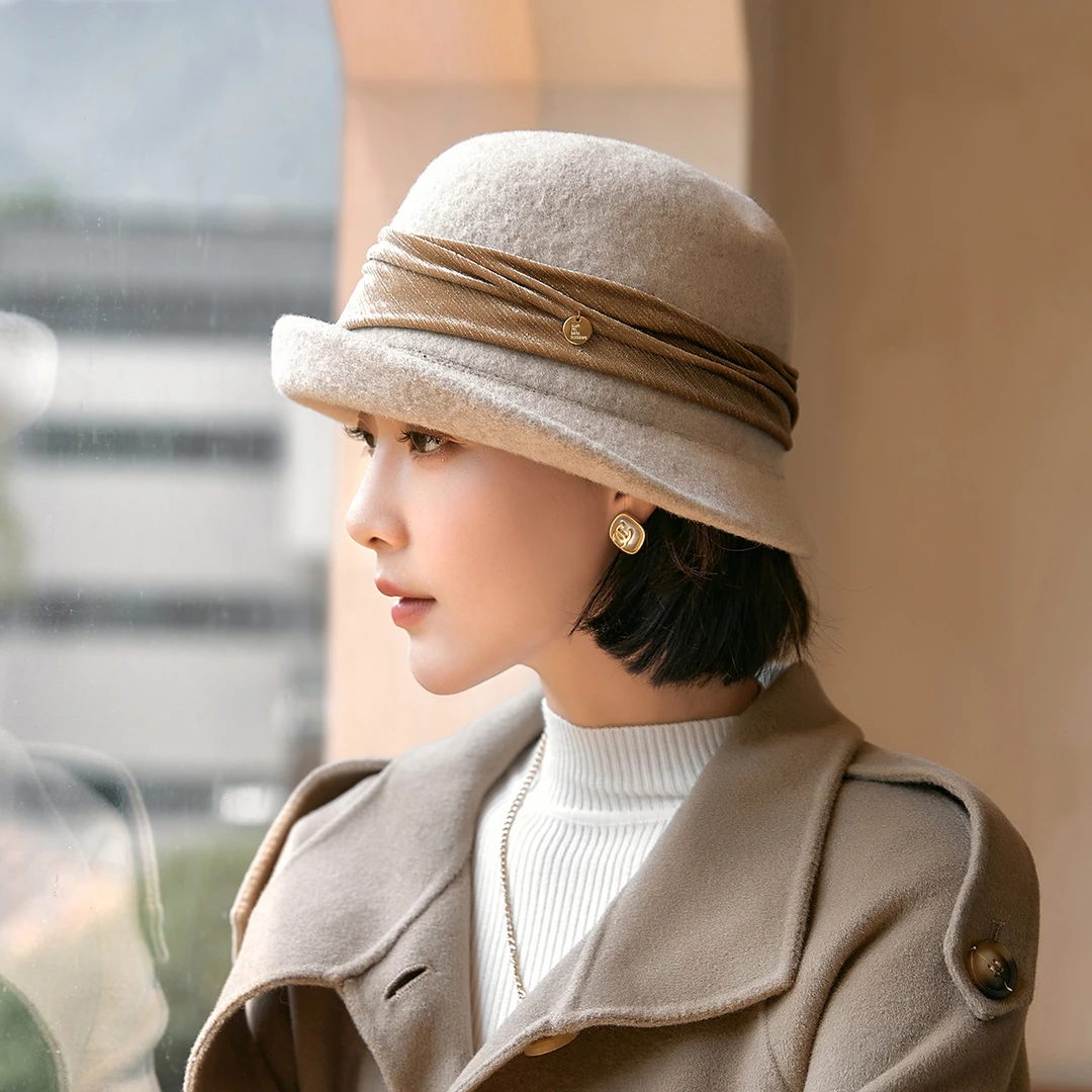 帽子女2025秋冬网红爆款30-50岁高级感保暖礼帽大气高档渔夫帽子