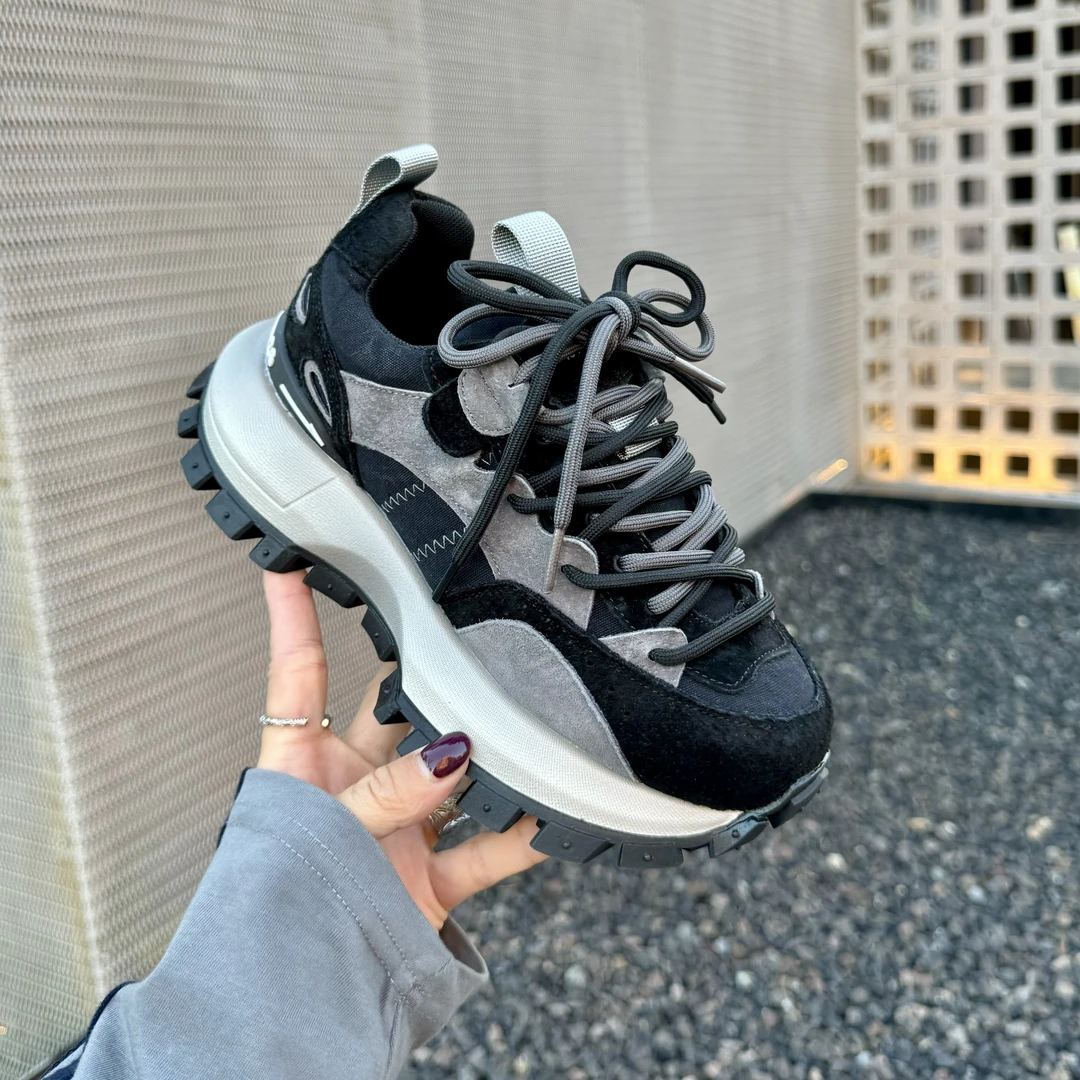 MorycovL女士时尚休闲鞋撞色搭配阿甘鞋百搭复古女运动鞋ins6631