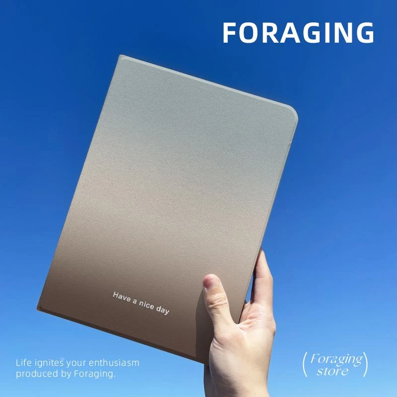 【书本式x淡蓝】ipad第9代保护壳苹果air 4小米6防滑华为11.5平板套