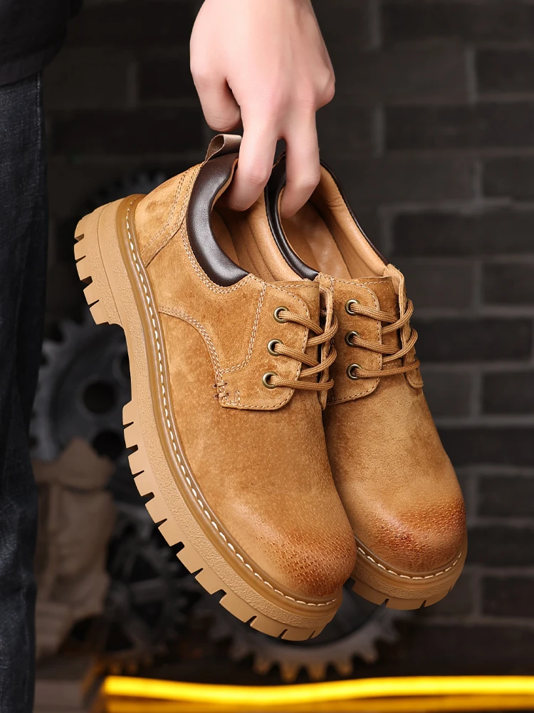 玉狮子男鞋四季款休闲板鞋运动百搭潮流低帮潮鞋透气系带厚底复古