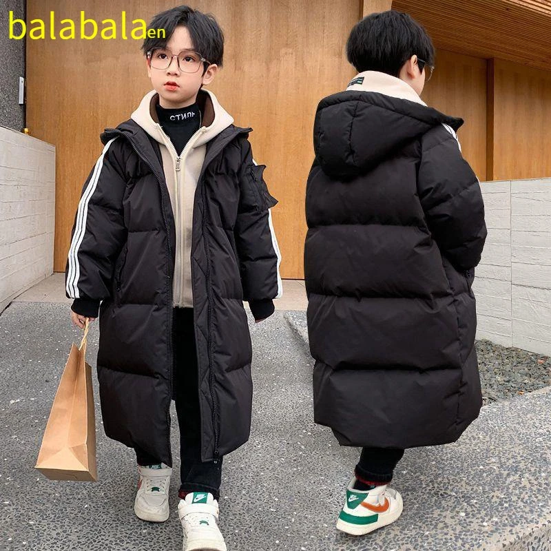 巴拉巴拉恩男童棉衣冬装2023新款中大童羽绒服棉服韩版冬季中长款