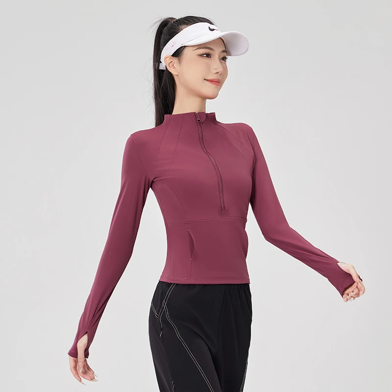 【姗姗快跑】34029秋季健身瑜伽服运动休闲训练瑜伽上衣晨跑健身