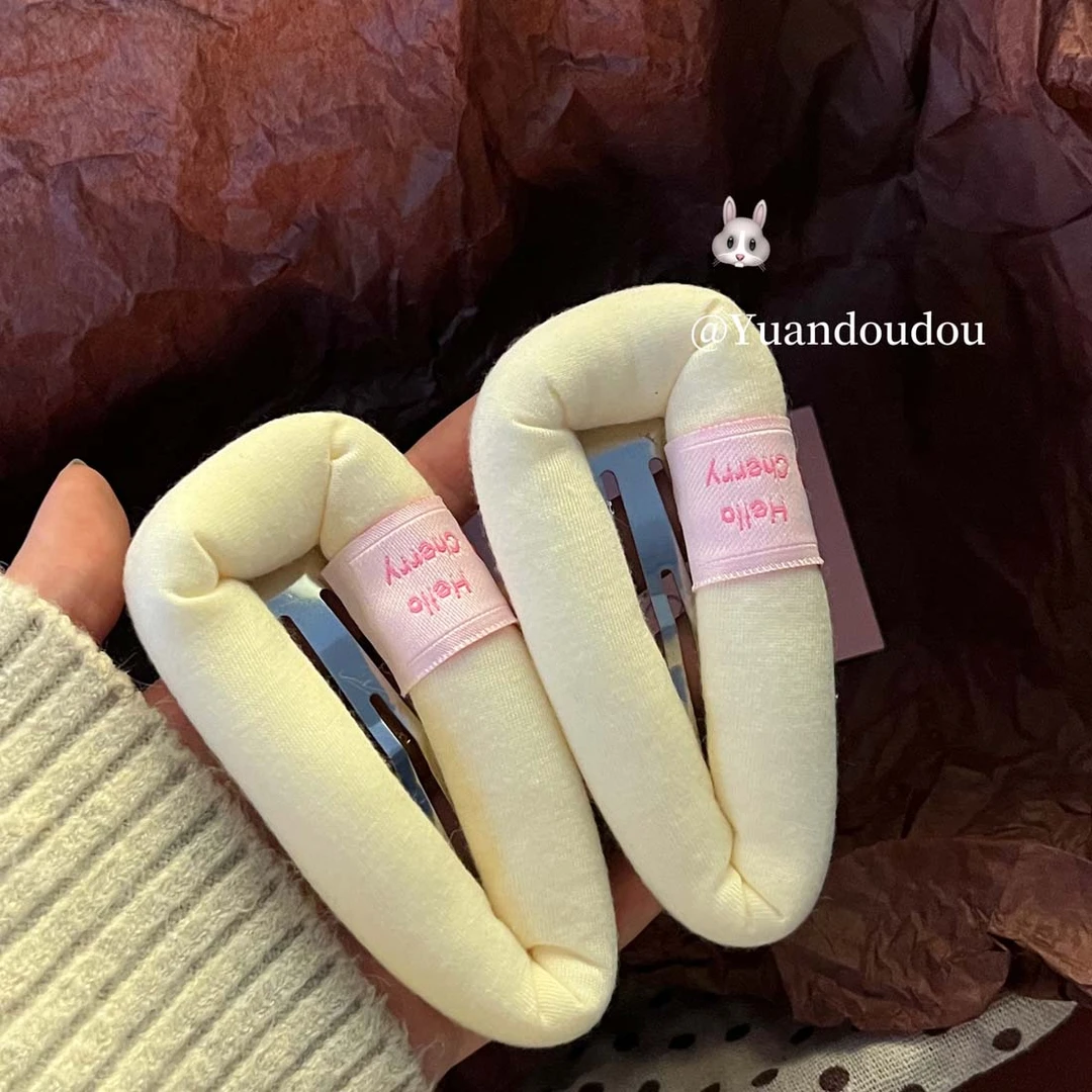 奶酪呼呼泡泡海绵bb夹女洗脸侧边刘海大发夹前额发卡夹子头饰