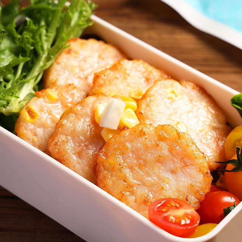 【恒兴渔港】幸福虾饼营养虾肉虾排140g/袋*7  有虾有肉有蔬菜