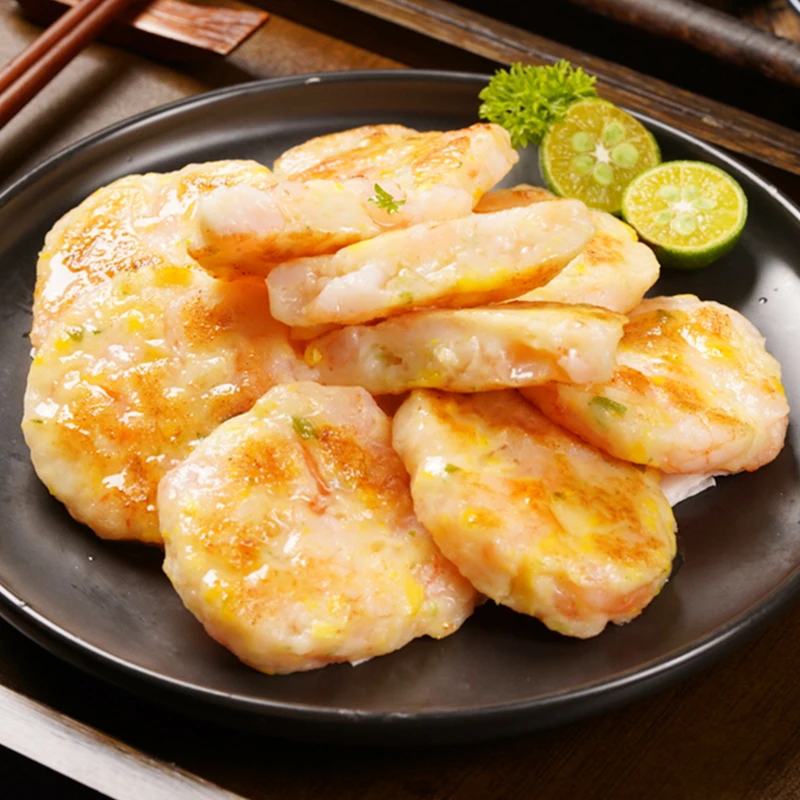 2024.8.10果蔬鲜虾饼营养虾肉虾排140g*5袋+2袋