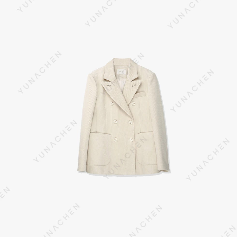 YUNACHEN【枝雪】 A25时尚气质轻奢简约款西装外套03-999-G23QW113A