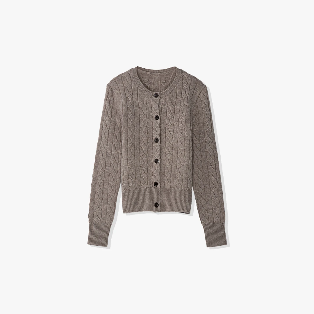 菠萝宝宝现货【夏堇】K11秋冬小香风复古开衫针织衫39-999-G23QM48A