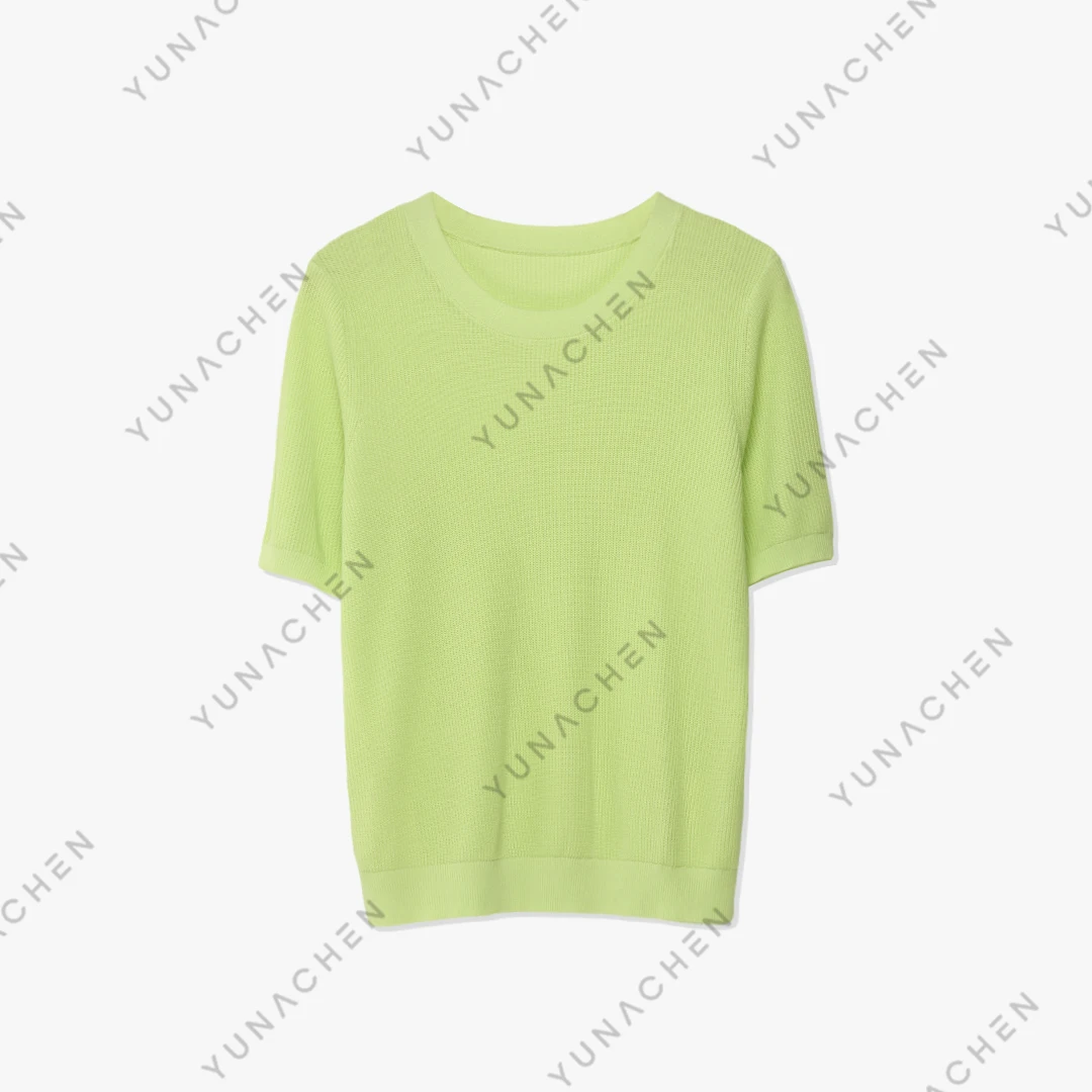 YUNACHEN【冰感】F22 夏季莱赛尔冰丝重工短袖上衣351-MYYB24051301