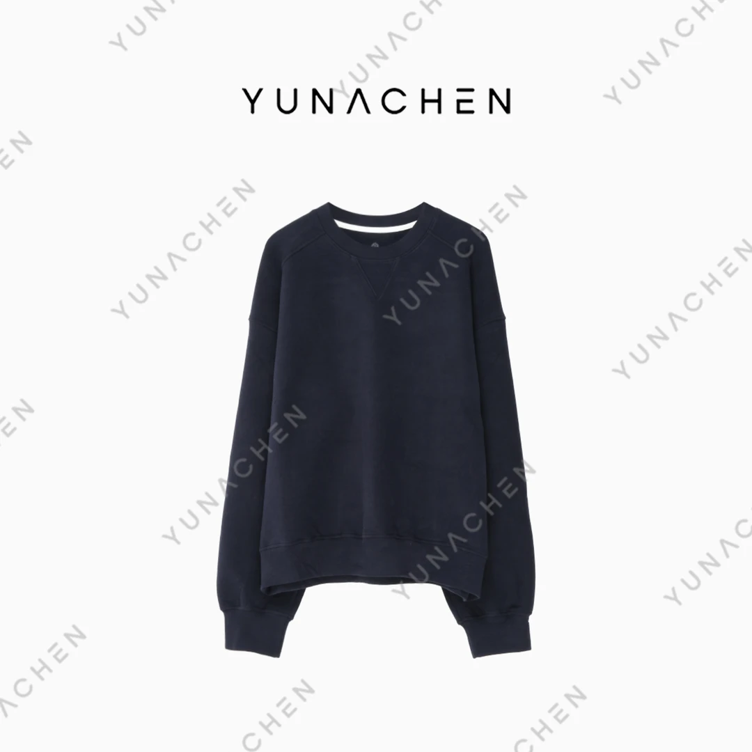 菠萝宝宝【寻织】ZI21时尚气质舒适柔软休闲百搭女圆领卫衣795-9039