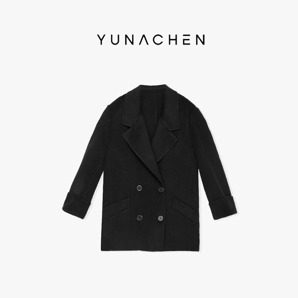 现货【将至】J19秋冬休闲简约翻领时尚毛呢外套大衣103-236222