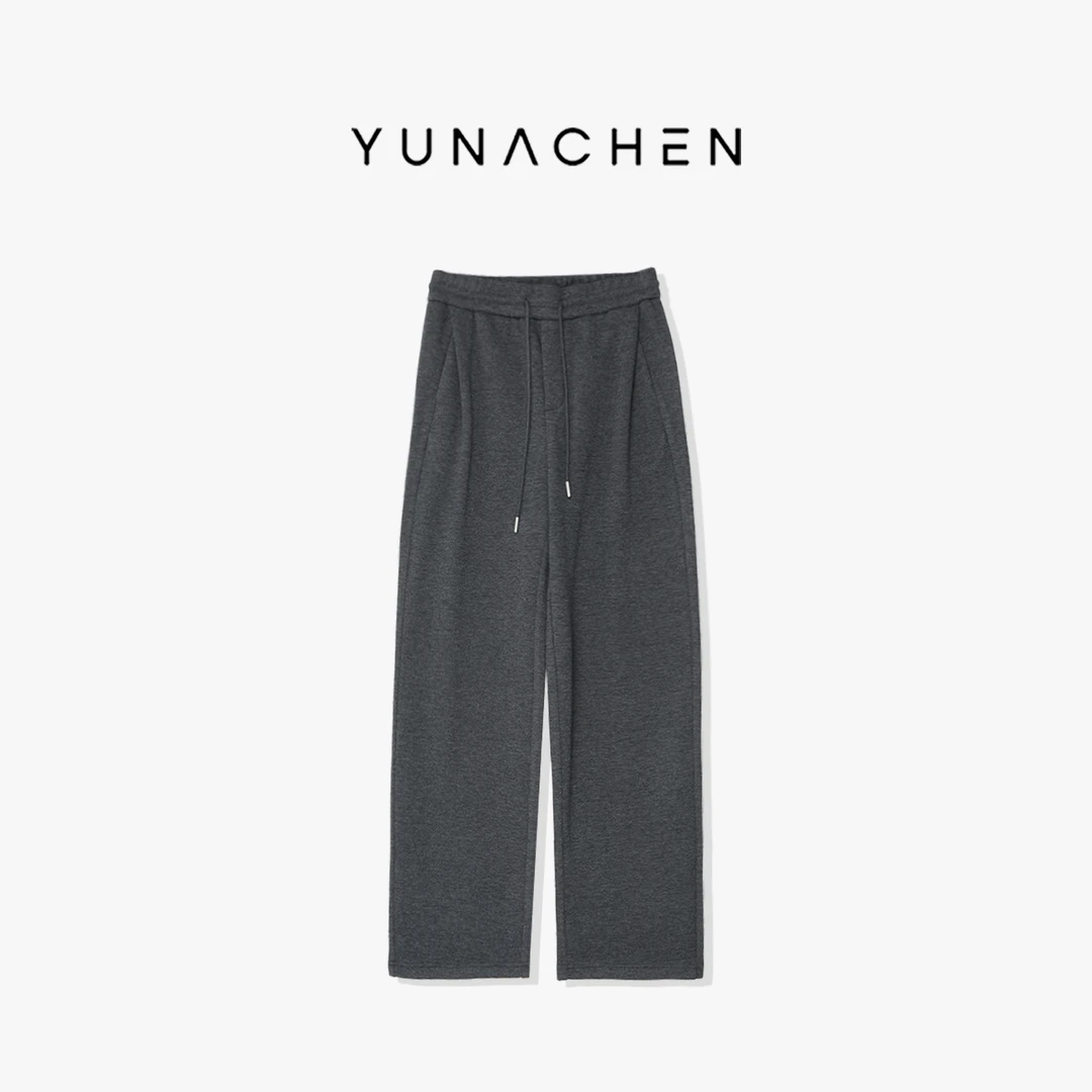 YUNACHEN【虞美人】L28 秋冬抽绳直筒针织长裤39-88166-1【菠萝宝宝】
