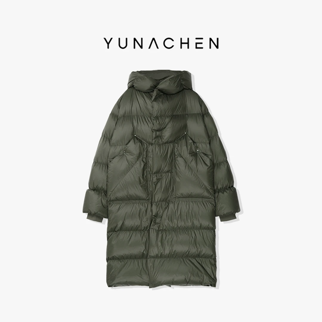 YUNACHEN现货【楚绪】K17 秋冬时尚百搭潮流保暖连帽羽绒服189-2118