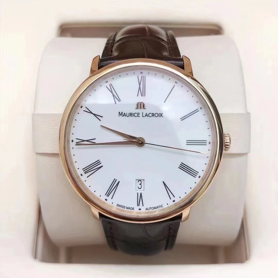 95新 Aimei/艾美 38MM/公价50000/典雅系列LC6007-PG101-110腕表