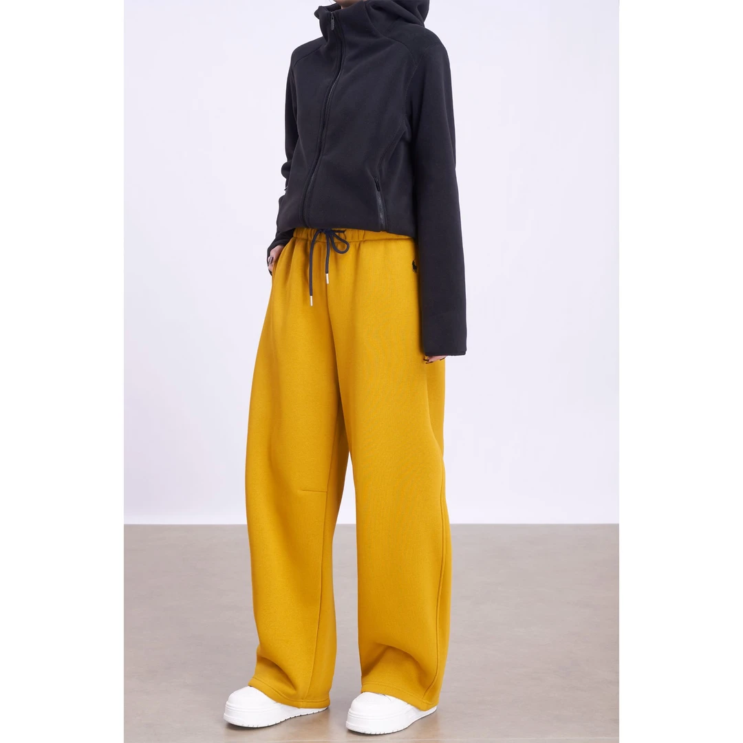 【王老板】“撞色厚镰刀” 小马刺绣专柜新款休闲镰刀阔腿裤 630202