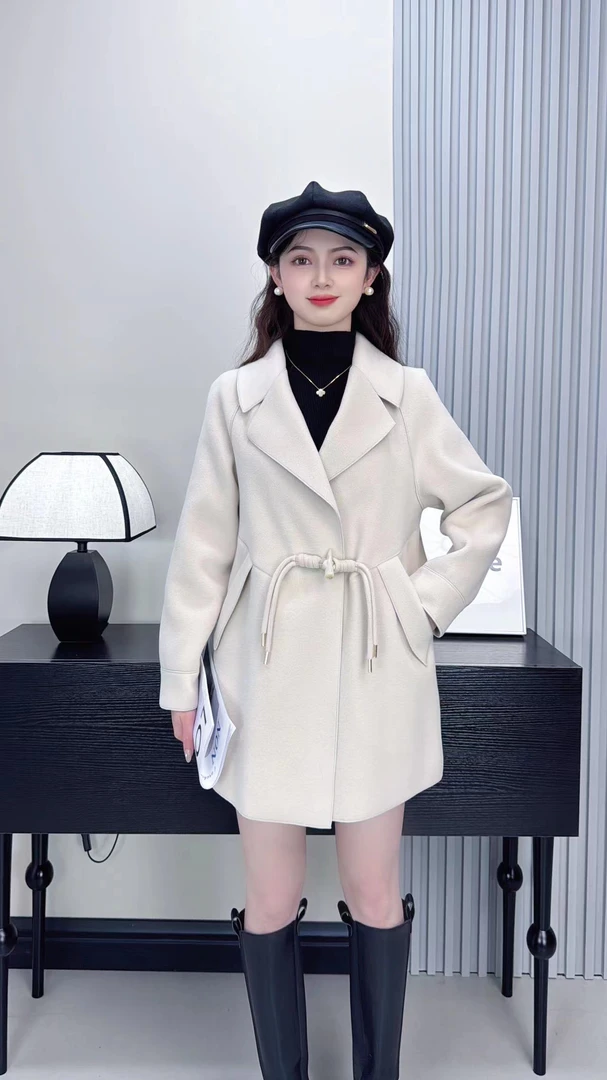 新款春秋气质宽松双面绒韩版外套中款28款