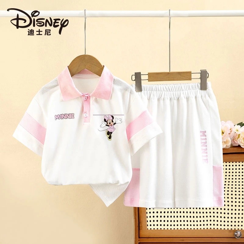 [短袖短裤两件装]迪士尼夏季新款时尚百搭短袖POLO衫短裤套装