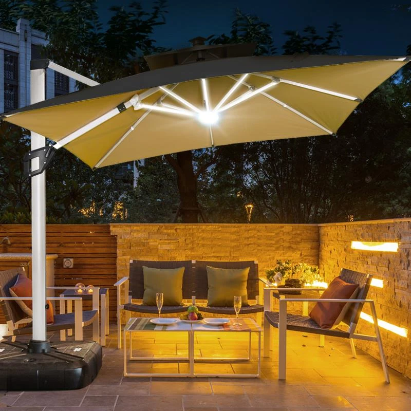 C户外遮阳伞庭院伞别墅花园室外大太阳伞摆摊罗马伞露台罗马