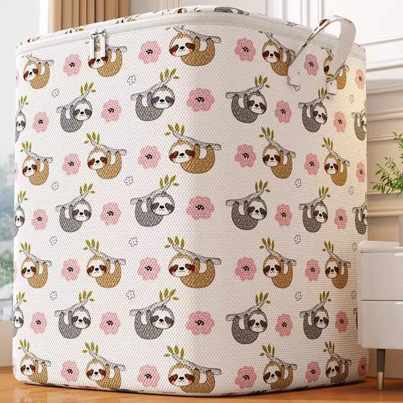 买一发三衣服收纳箱家用衣柜分层放衣物裤子整理盒布艺折叠储物筐