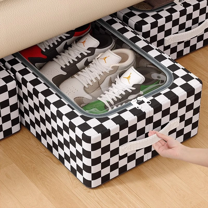 免安装放鞋神器家用鞋架多层折叠防尘收纳室内床底宿舍抽屉式鞋盒