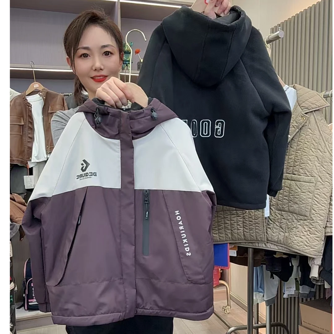 男童加绒加厚外套时尚好看洋气大方保暖时尚洋气