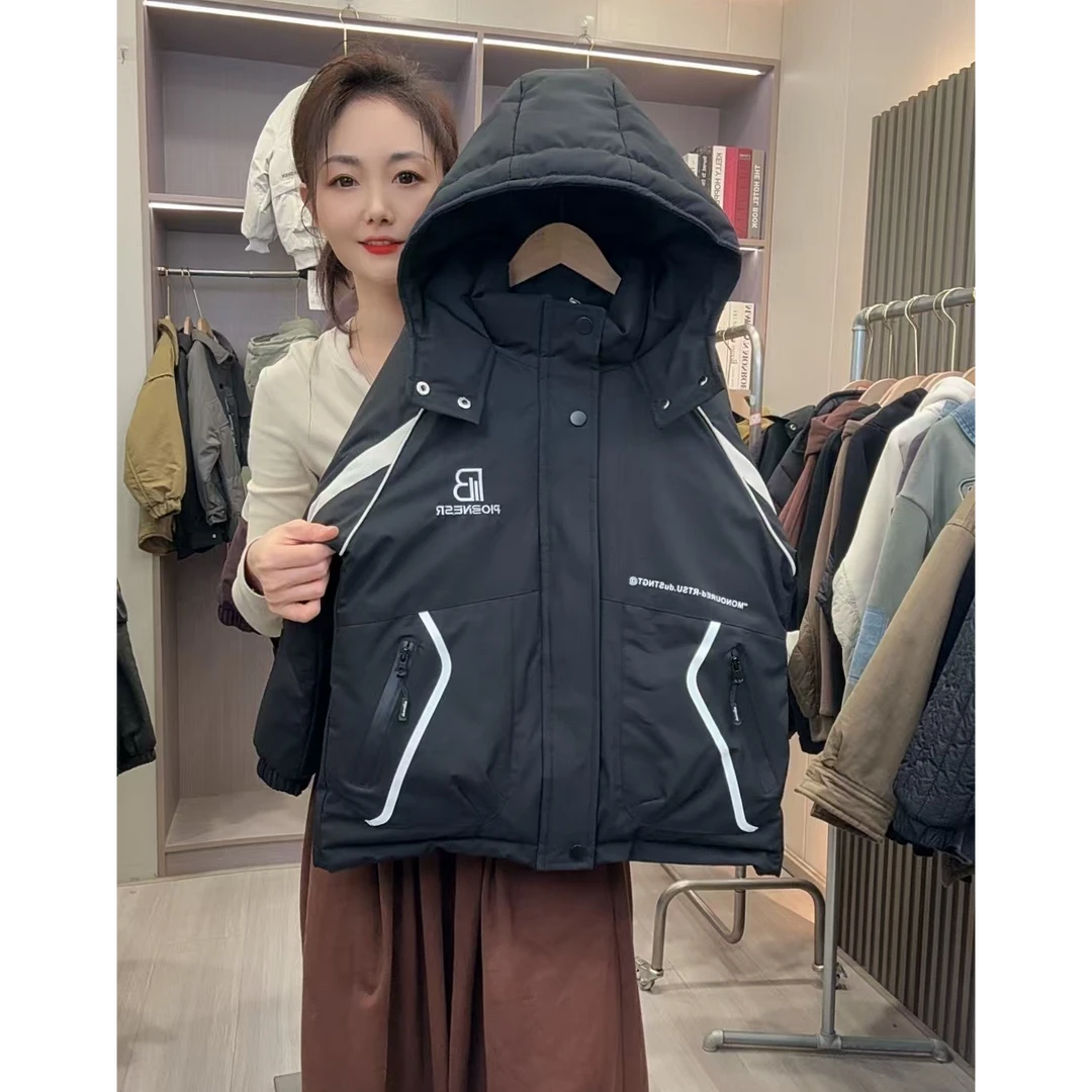 男童派客服时尚休闲好看洋气外套冬季一件过冬的大棉服