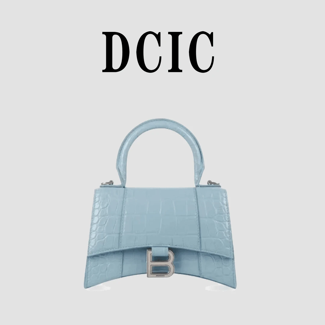 QS-164 SL01蓝色 轻奢新款百搭小众设计沙漏小包手提单肩斜挎女包