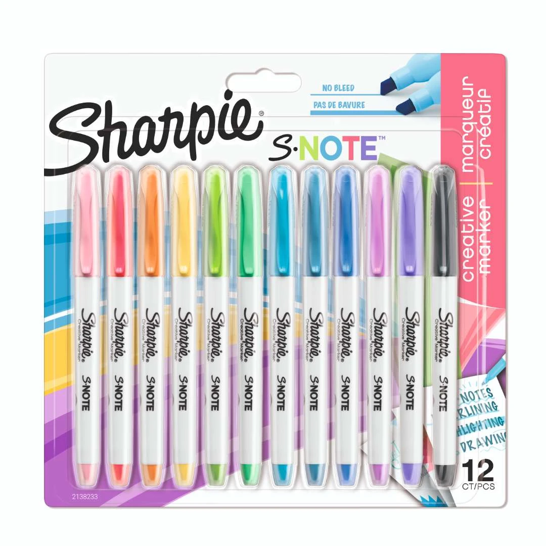 锐意Sharpie创意马克笔/记号笔美国进口防褪色速干耐用大容量原装