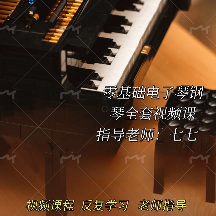 七七老师 零基础电子琴钢琴全套视频课