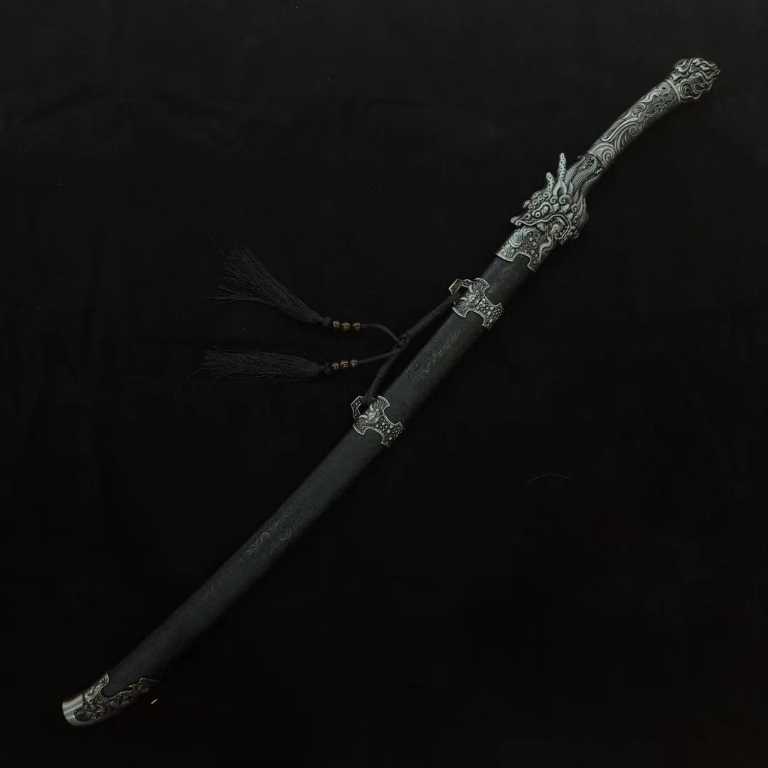 【墨隐星落】银龙绣春刀   高锰钢  未开刃