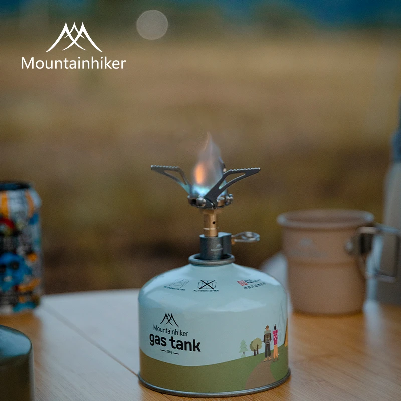 山之客户外露营一体式轻便迷你折叠小炉头烧水野炊野营登山