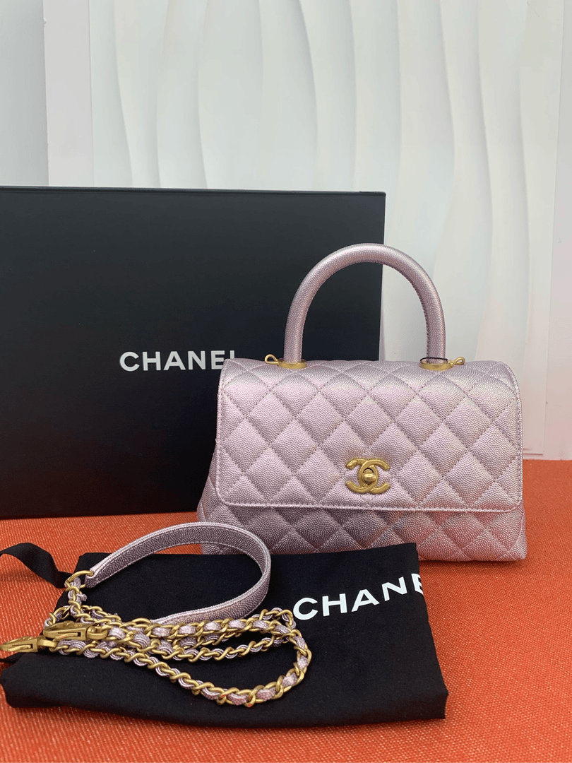 95新 Chanel/香奈儿 香奈儿  cocohandle 小号 香芋紫 人鱼妖姬