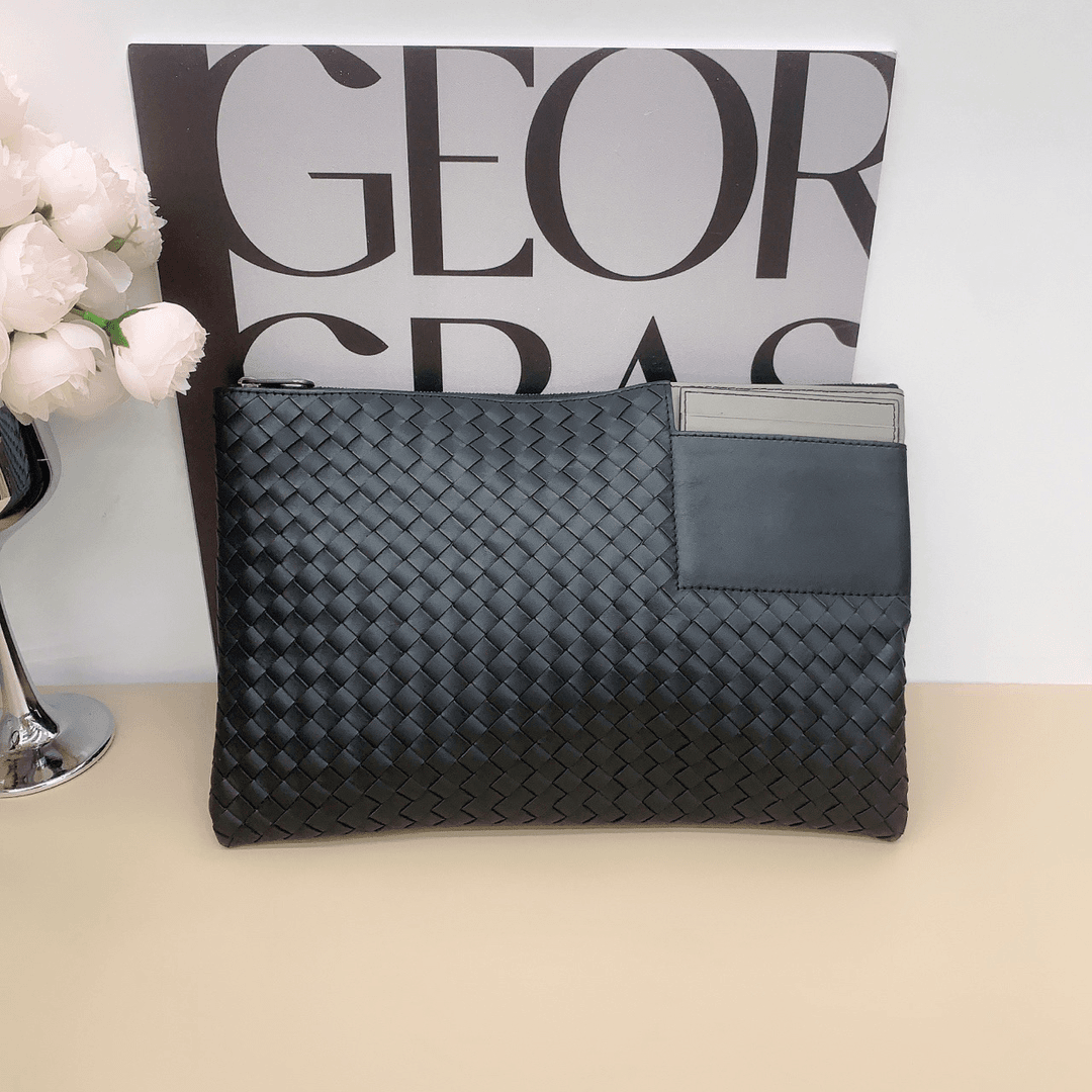 99新 BOTTEGA VENETA/葆蝶家 bv 葆蝶家 男士 小牛皮 时尚手拿包
