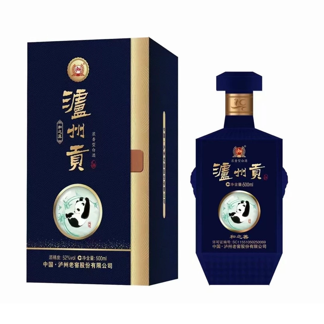 泸州老窖 52度泸州贡和之真蓝 浓香型白酒 500ml*6