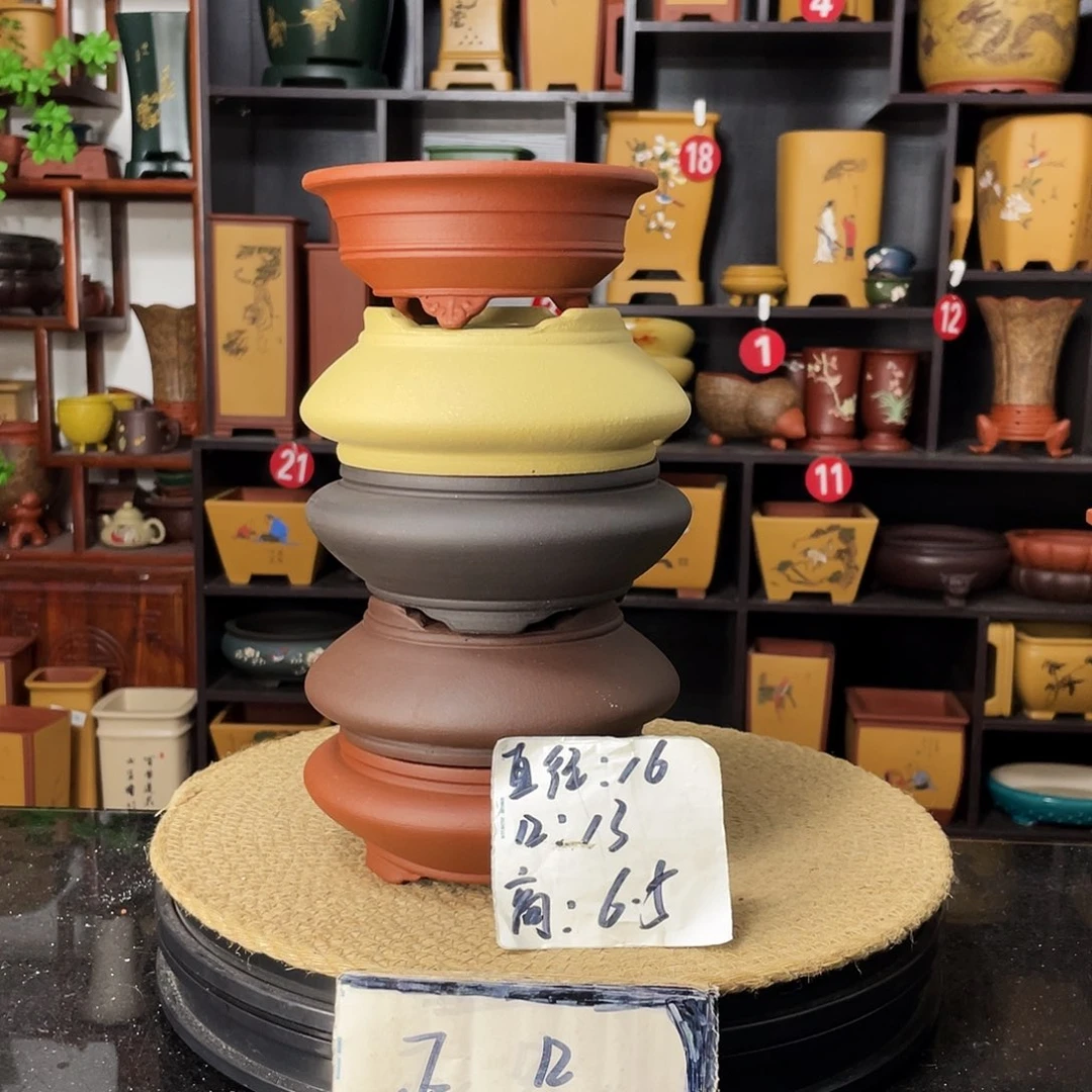 紫砂20CM以下花盆