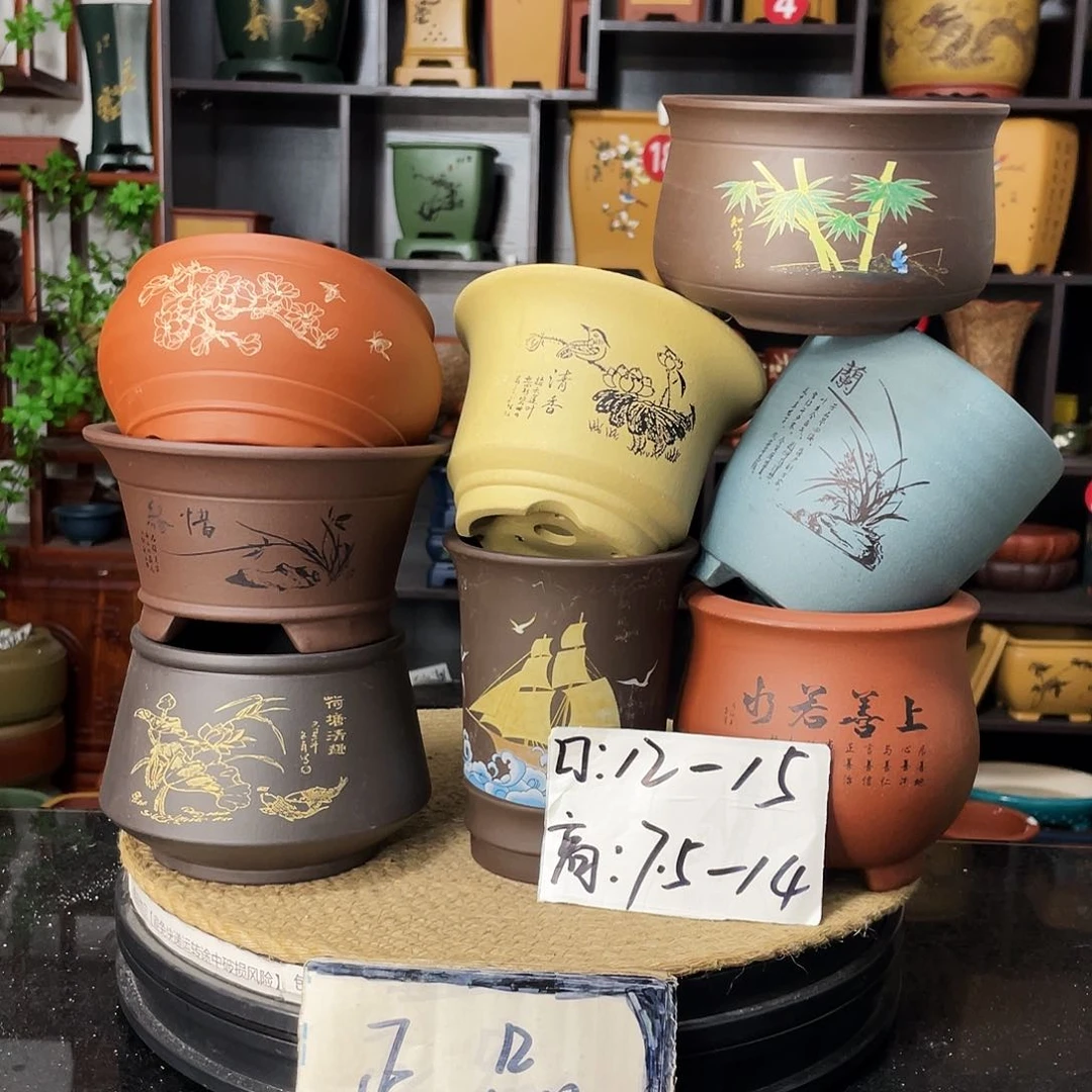 紫砂20CM以下花盆