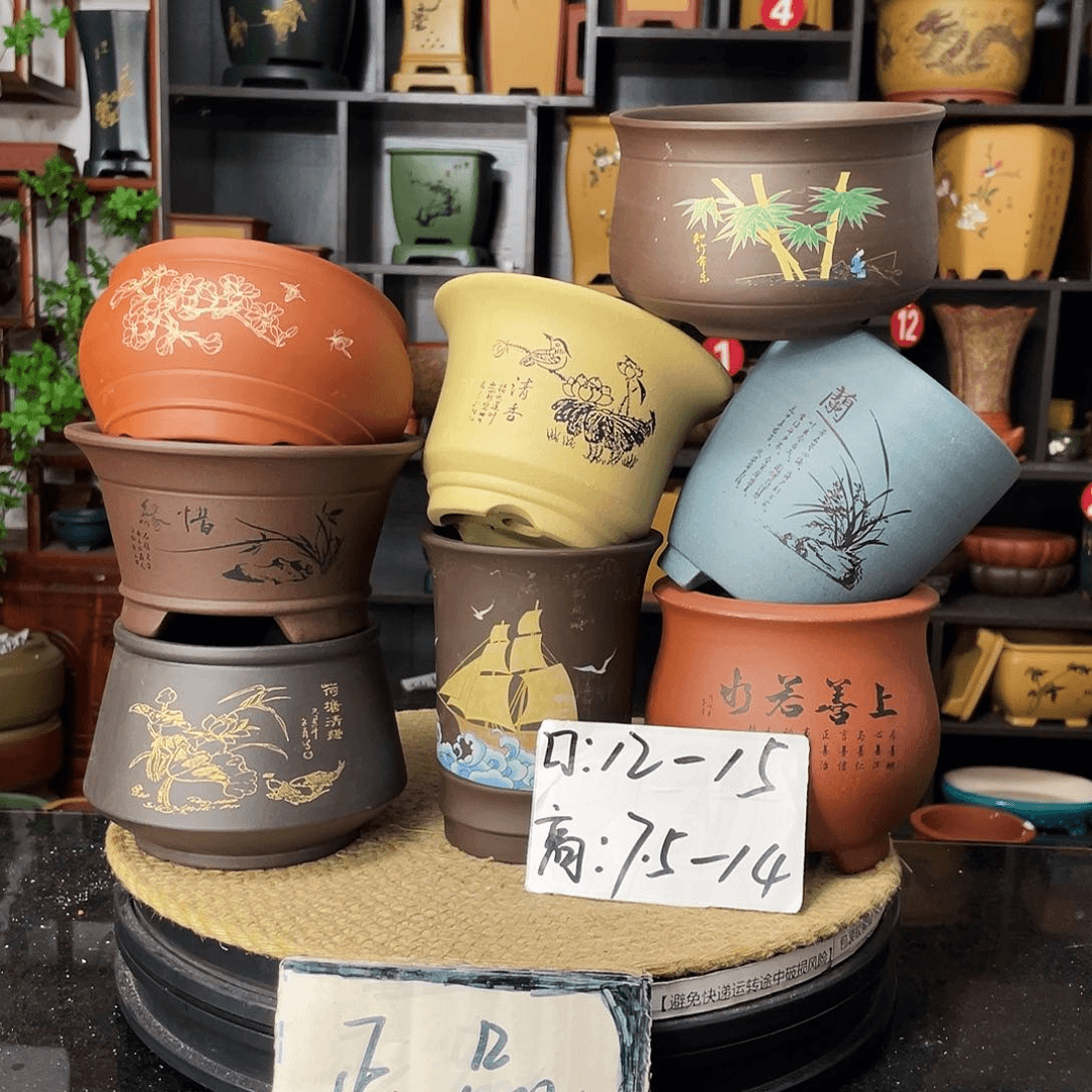 紫砂20CM以下花盆