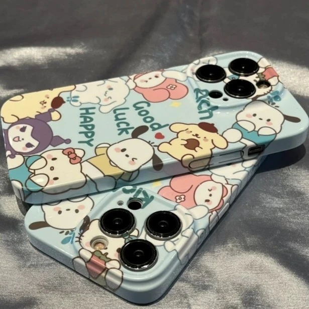 三丽鸥家族菲林壳苹果15手机壳iphone14全包精孔13promax/12硬壳