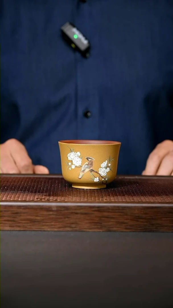 【闪购商品】紫泥粉浆“自在”主人杯
