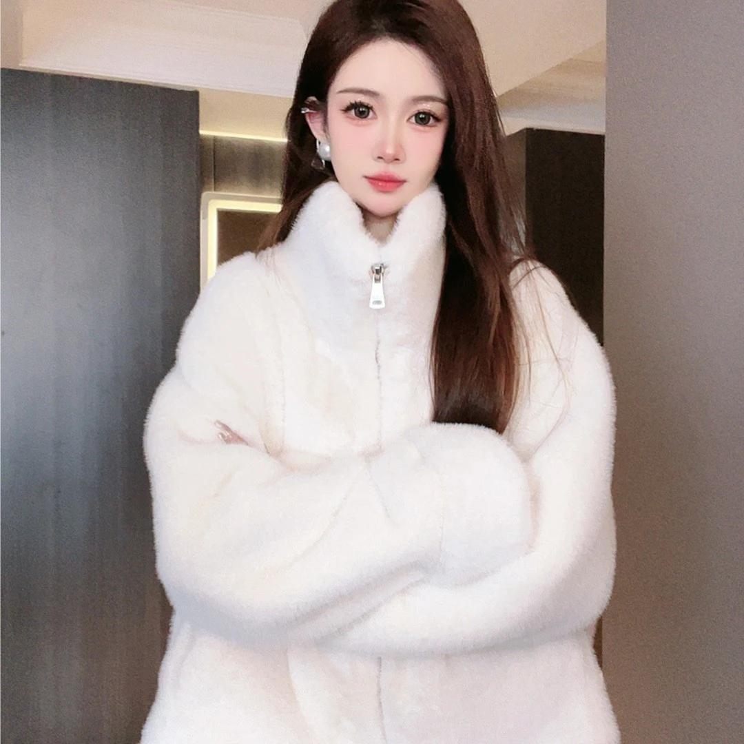 [现货]2023经典立领网红时尚短款秋冬厚外套女士百搭韩版