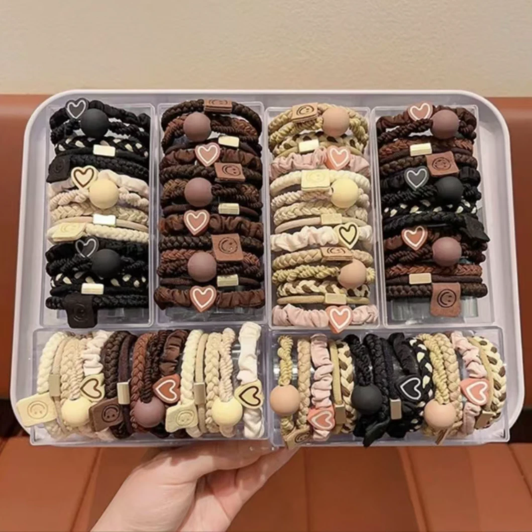 福利开抢！时尚发绳大礼包发饰简约侧边高弹力耐用女百搭发圈