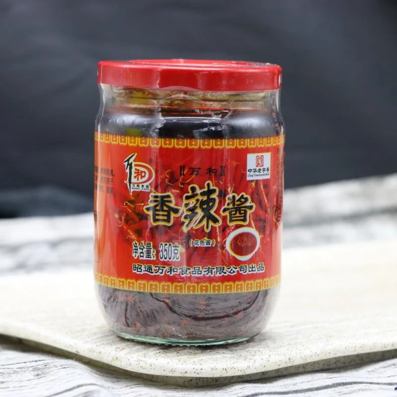 云南特产万和昭通酱花色香辣酱黄豆酱米线帽子拌面酱炸洋芋酱0g笋