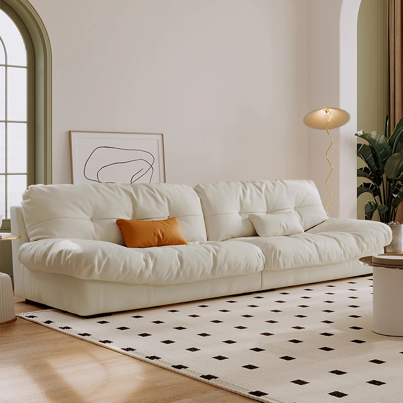 冬熊家具Baxter云朵沙发落地客厅简约小户型奶油色布艺沙发XCZ072