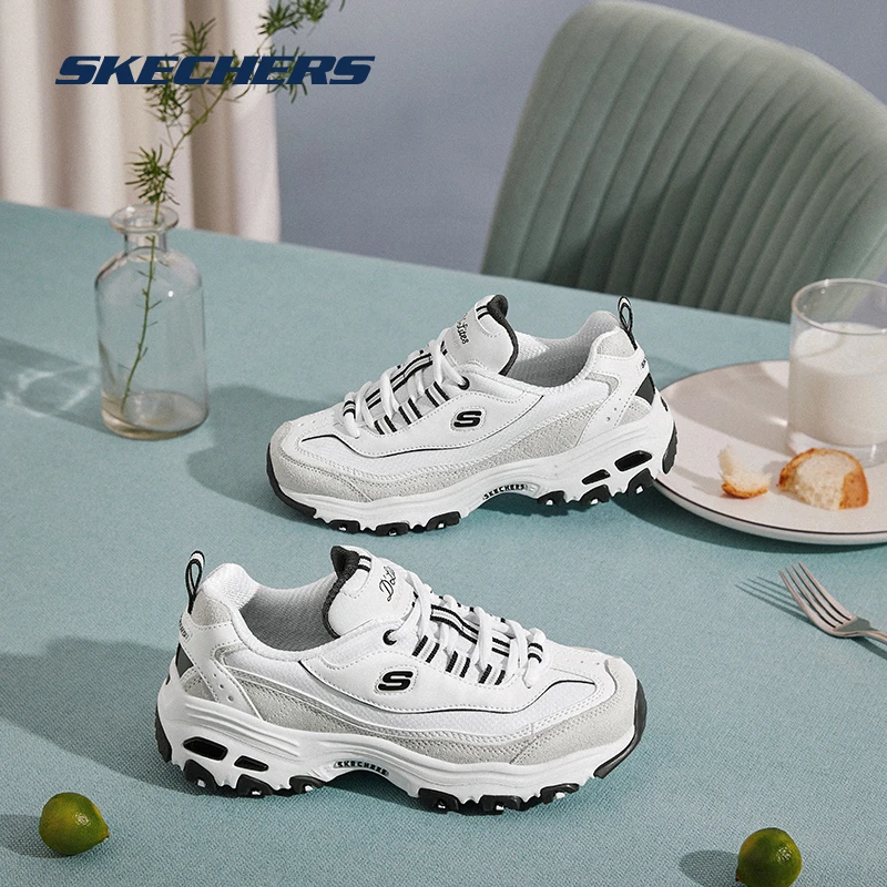 【秋天的第一双】Skechers斯凯奇老爹鞋厚底增高百搭熊猫鞋88888008
