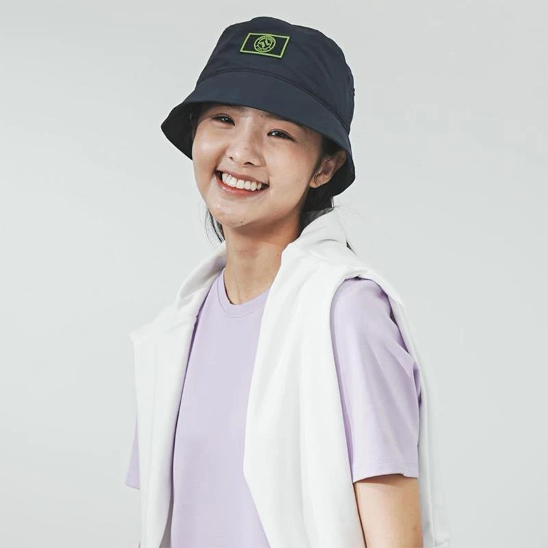 Skechers斯凯奇渔夫帽男女同款户外防晒帽潮流印花百搭款L221U014