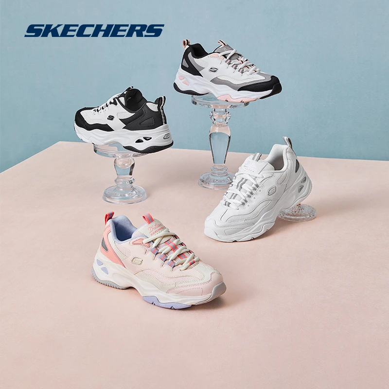 Skechers斯凯奇春夏女鞋复古熊猫鞋厚底增高老爹鞋运动鞋149492