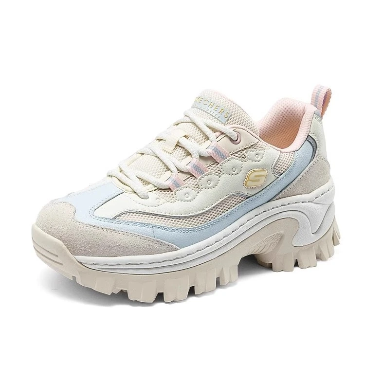 斯凯奇蜜糕鞋2024年女休闲鞋厚底百搭增高老爹鞋运动鞋177233
